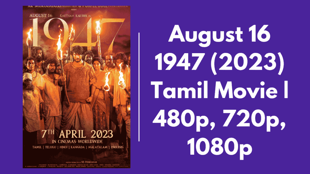 August 16 1947 TamilYogi